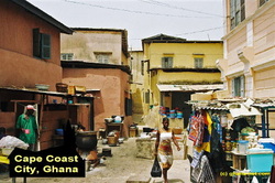 Pictures, cape coast, ghana, central region, gold coast, castle, city, west africa, 